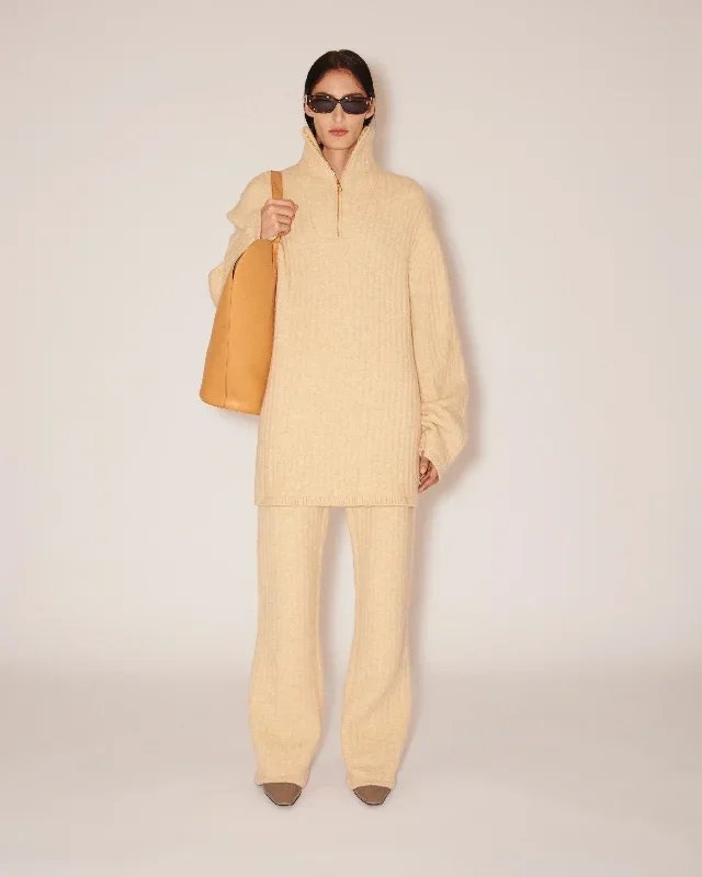 Shad - Sale Knitted Straight-Leg Pants - Cream