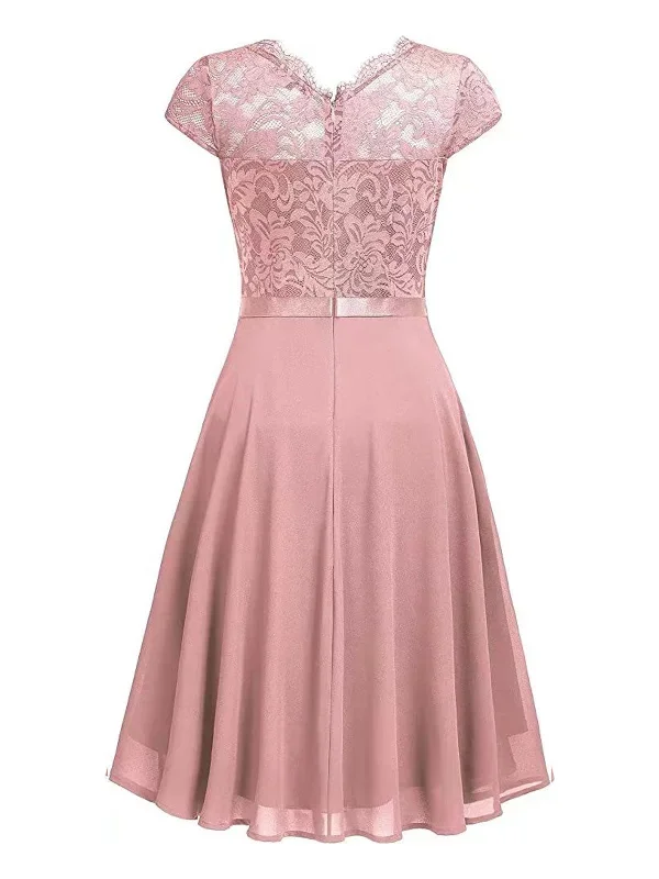 1940s-ruffles-lace-floral-solid-dress