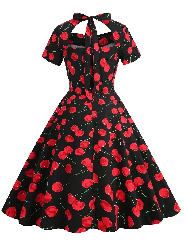 1950s-cherry-sweetheart-short-sleeve-lace-up-dress