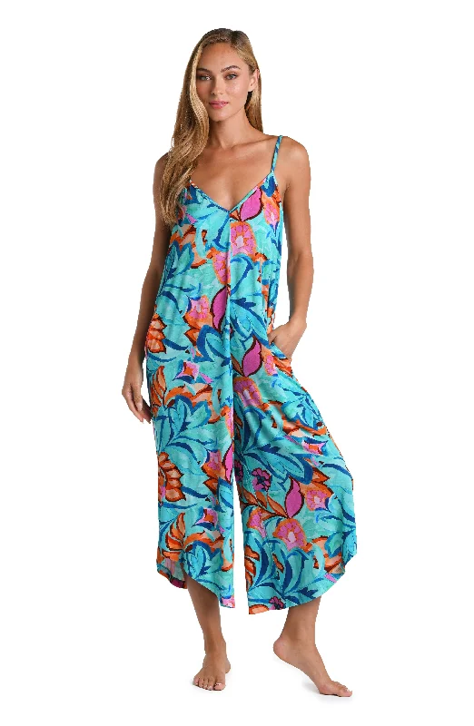 Sunshine 79 Polynesia Tropics Vines Jumpsuit Cover Up