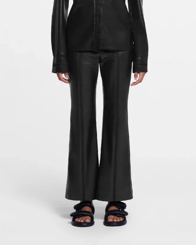 Jesca - Sale Okobor Alt-Leather Pants - Black