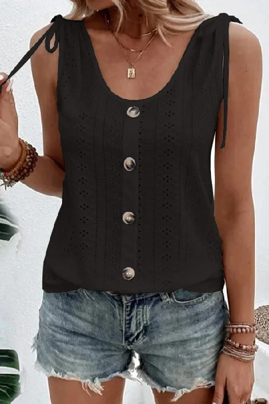 all-about-spring-button-up-hollow-out-tank-top