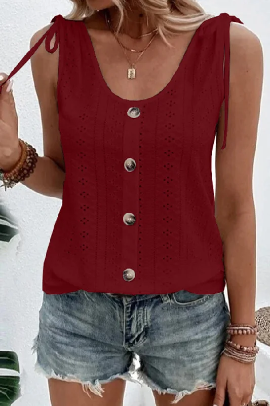 all-about-spring-button-up-hollow-out-tank-top