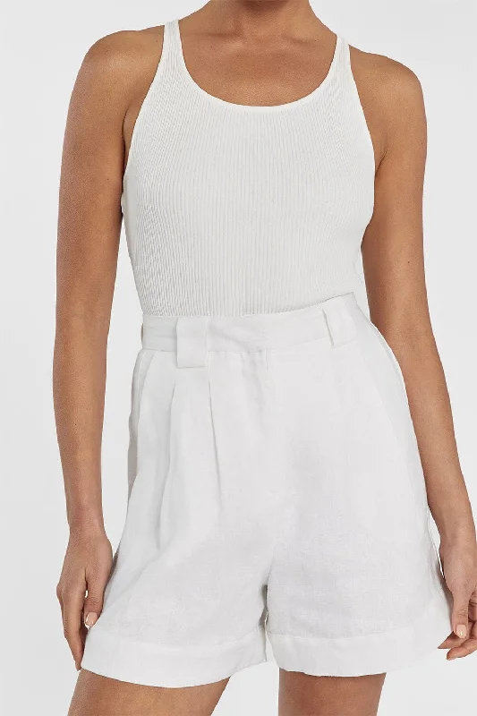 alondra-white-linen-short