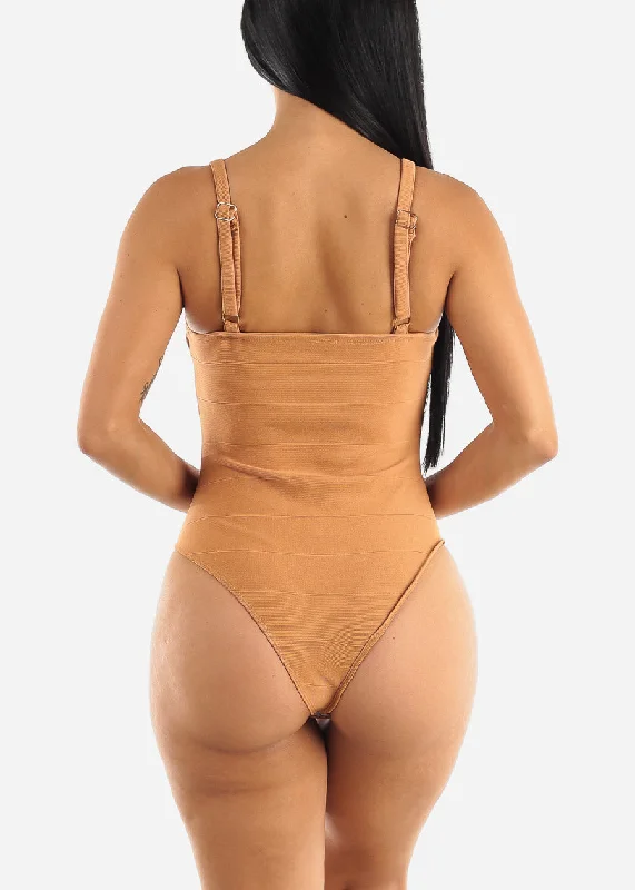 bandage-sleeveless-cami-bodysuit-tan-hmt56759dptan