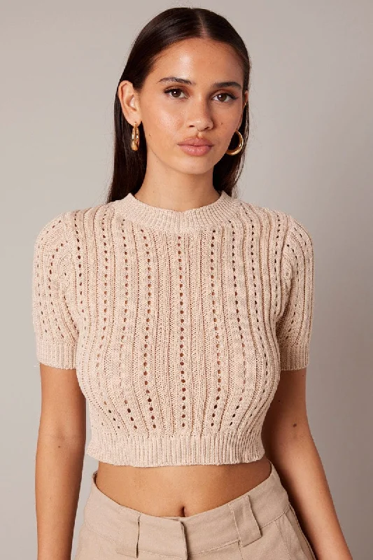 beige-knit-top-crew-neck-short-sleeves-cropped-kn2460x-41jb-1