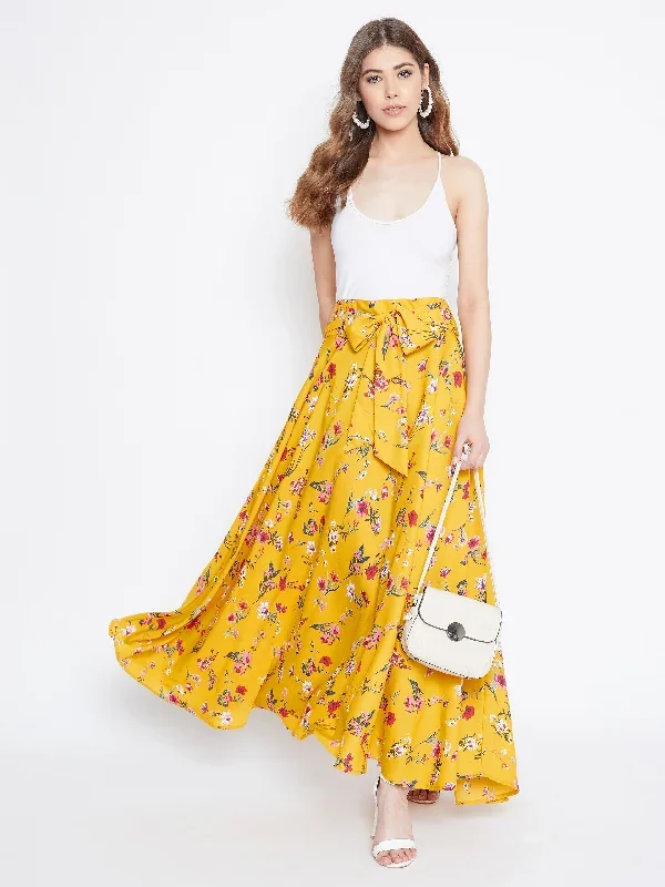 berrylush-yellow-floral-bow-tie-waist-flared-maxi-skirt