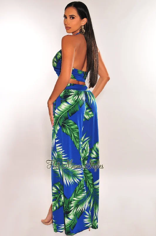 blue-green-tropical-print-criss-cross-wrap-halter-palazzo-jumpsuit