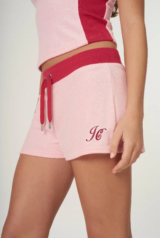 candy-pink-towelling-retro-logo-shorts-jcwhs23322-528