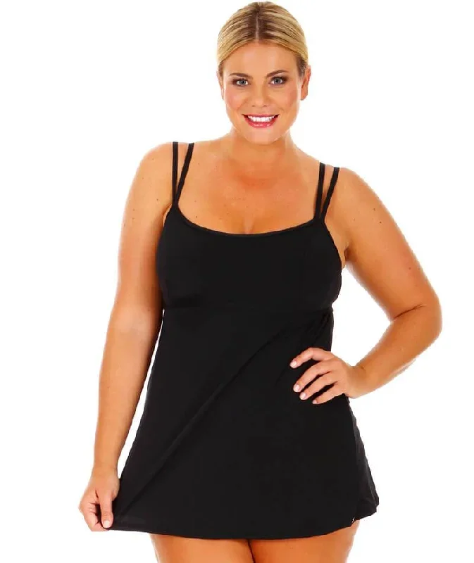 capriosca-black-swim-dress