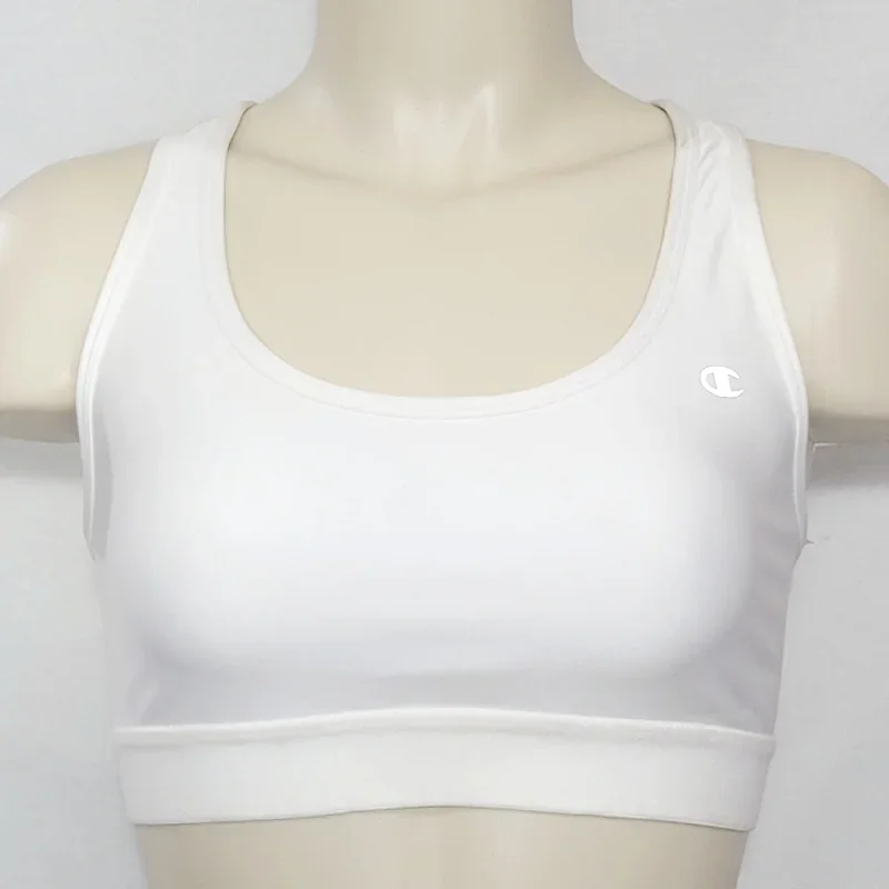 Champion 6715 Absolute Workout II Wire Free Sports Bra LARGE White NWT