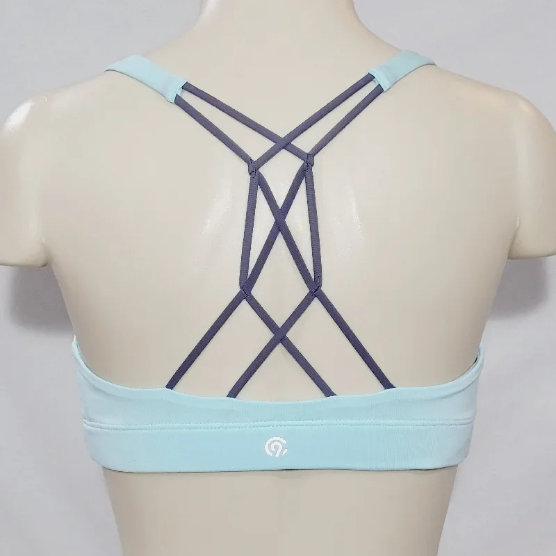 Champion N9684 Strappy Cami Wire Free Sports Bra XL X-LARGE Aqua Blue