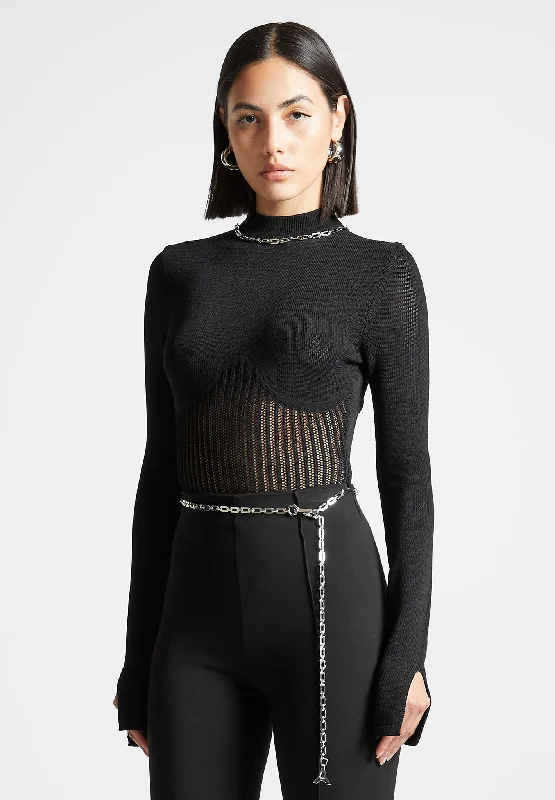 contour-knit-bodysuit-with-chain-black