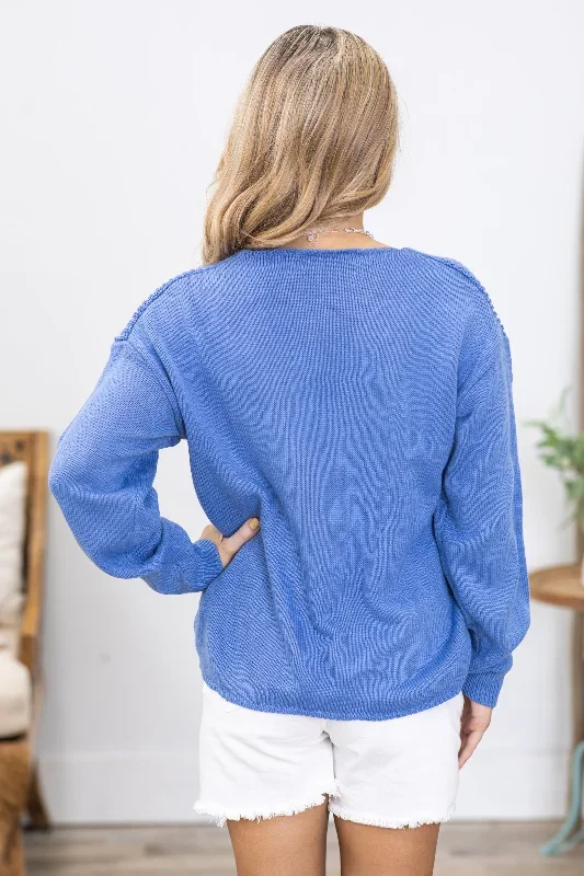 cornflower-v-neck-cable-knit-sweater