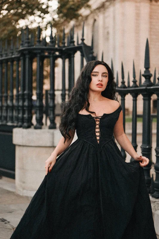 corset-linen-dress-in-black-midi-dress-lace-up-dress-cocktail-dress-party-dress-linennaive