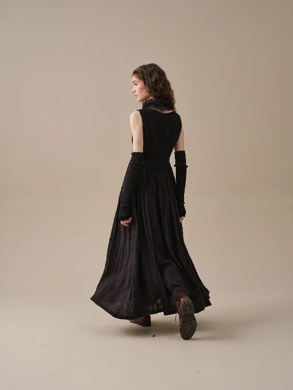 corset-linen-dress-in-black-midi-dress-lace-up-dress-cocktail-dress-party-dress-linennaive