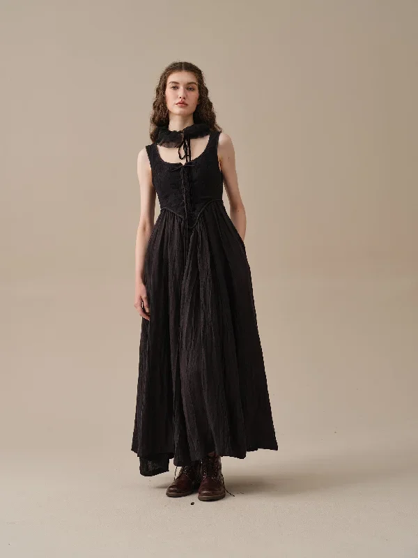 corset-linen-dress-in-black-midi-dress-lace-up-dress-cocktail-dress-party-dress-linennaive