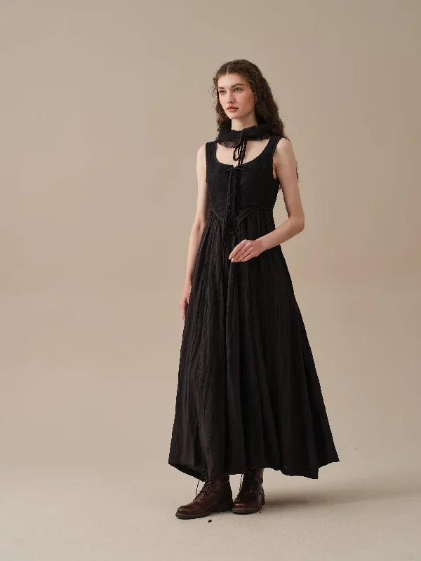 corset-linen-dress-in-black-midi-dress-lace-up-dress-cocktail-dress-party-dress-linennaive