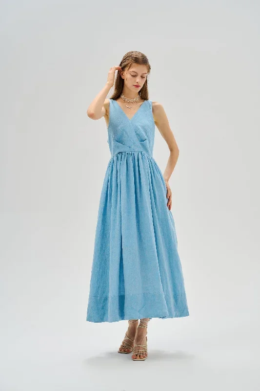 corset-linen-dress-in-blue-party-dress-cocktail-dress-evening-dress-vintage-dress-fairy-dress-cottagecore-dress-linennaive