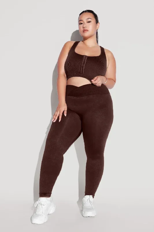 Crisscross Hourglass® Seamless Legging - French Roast