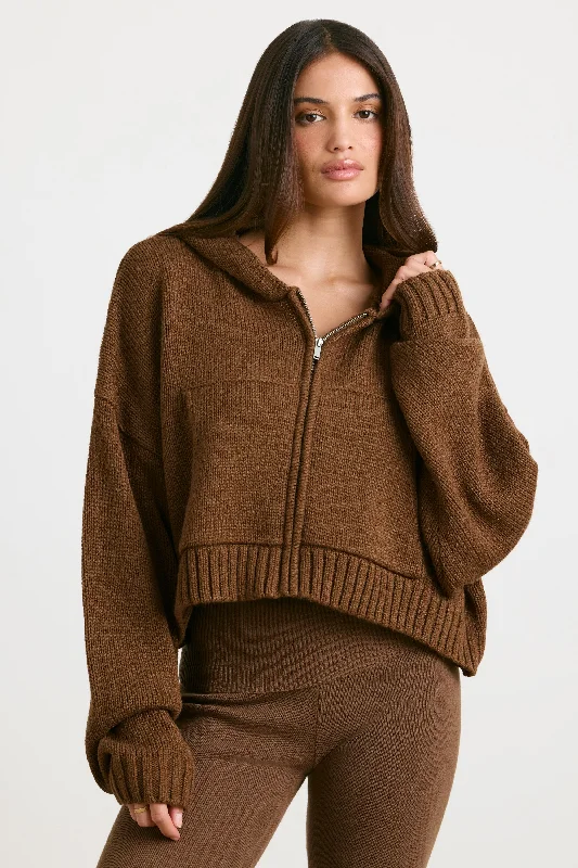 cropped-zip-up-knit-hoodie-espresso