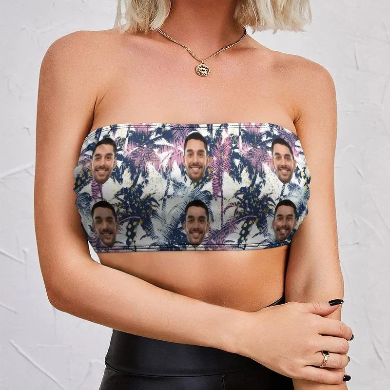 custom-face-tropical-leaves-tube-top