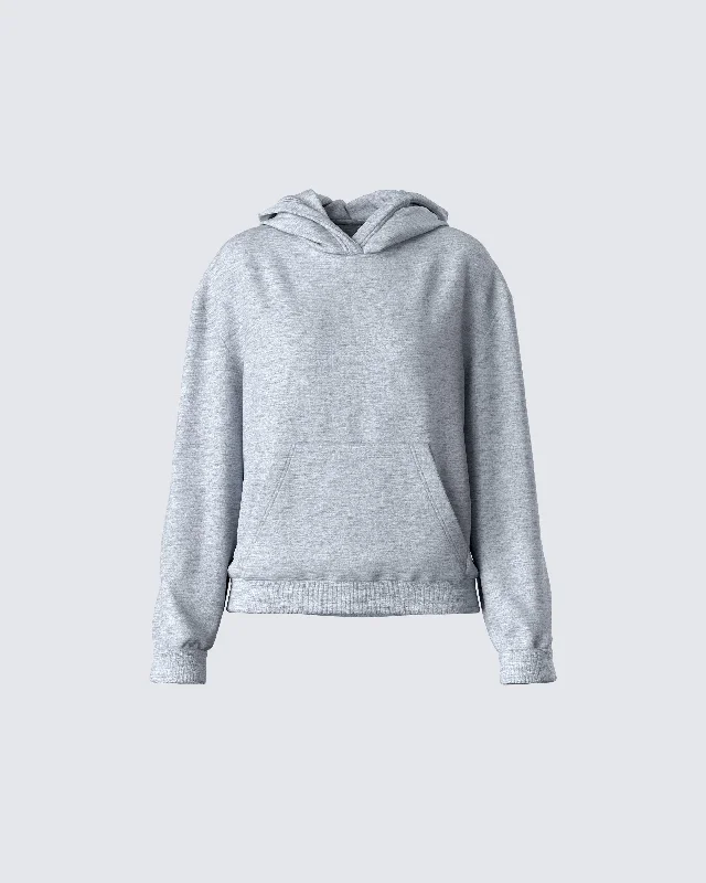 Delanie Grey Heather Fleece Hoodie