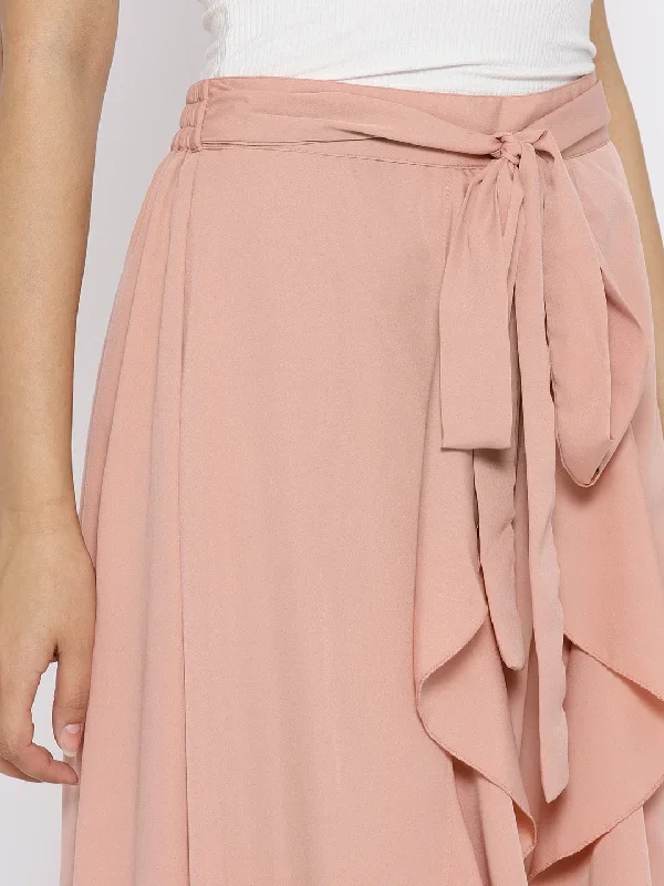 dusty-pink-solid-ruffled-maxi-skirt-with-attached-trousers