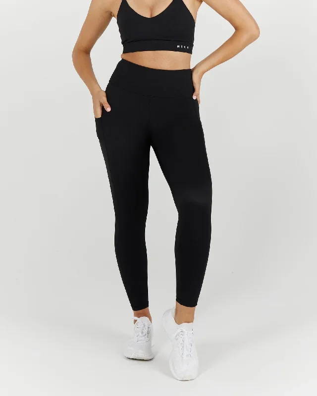 ELEVATE  LEGGINGS 7/8 - BLACK