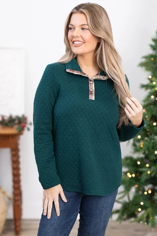 emerald-green-quilted-pullover-with-plaid