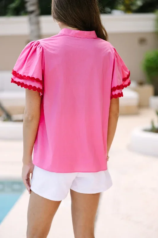 free-to-be-you-pink-button-down-blouse