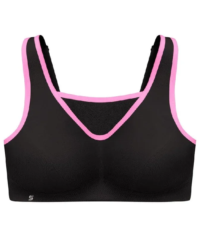 glamorise-no-bounce-camisole-sports-bra-black-pink