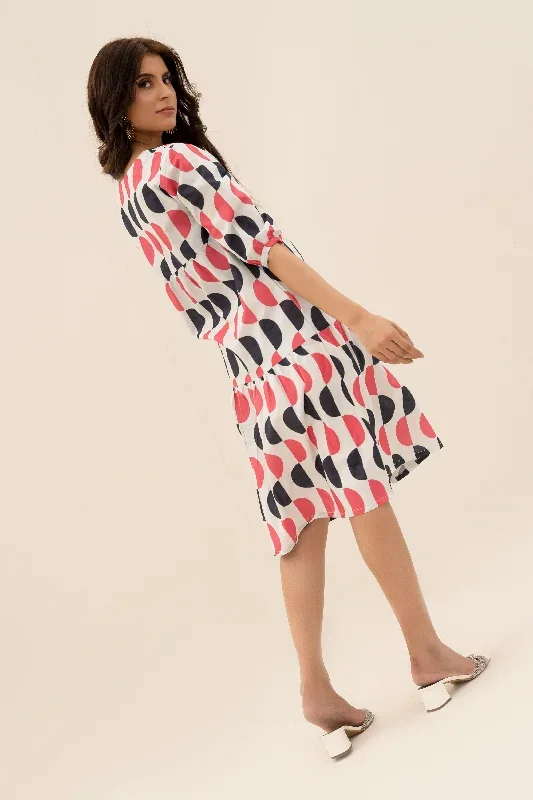 Half a circle Tiered dress