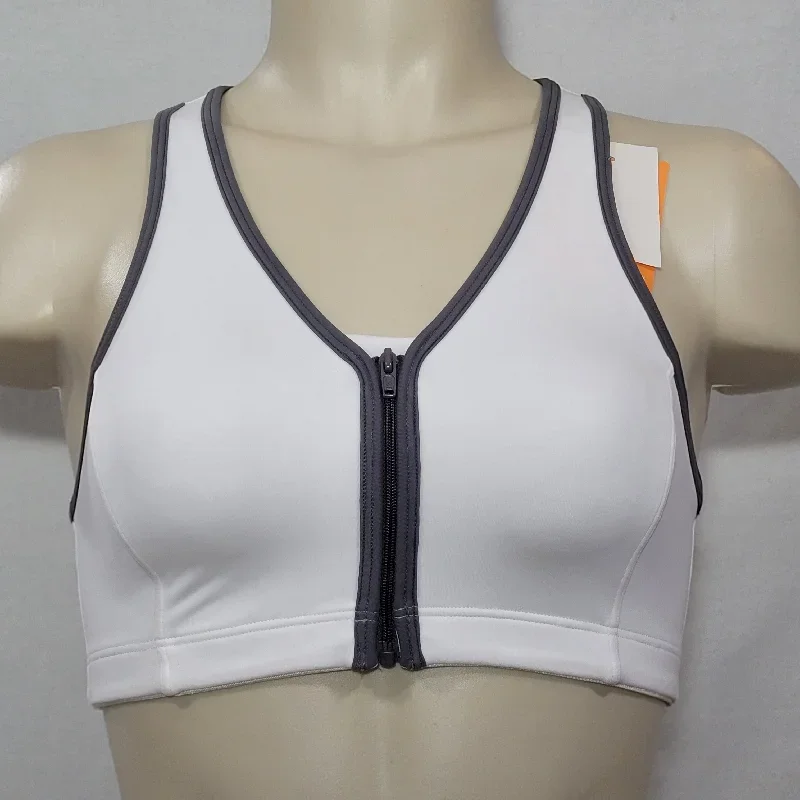 hanes-g469-hc32-wire-free-zip-front-vented-back-sports-bra-small-white-with-gray-trim