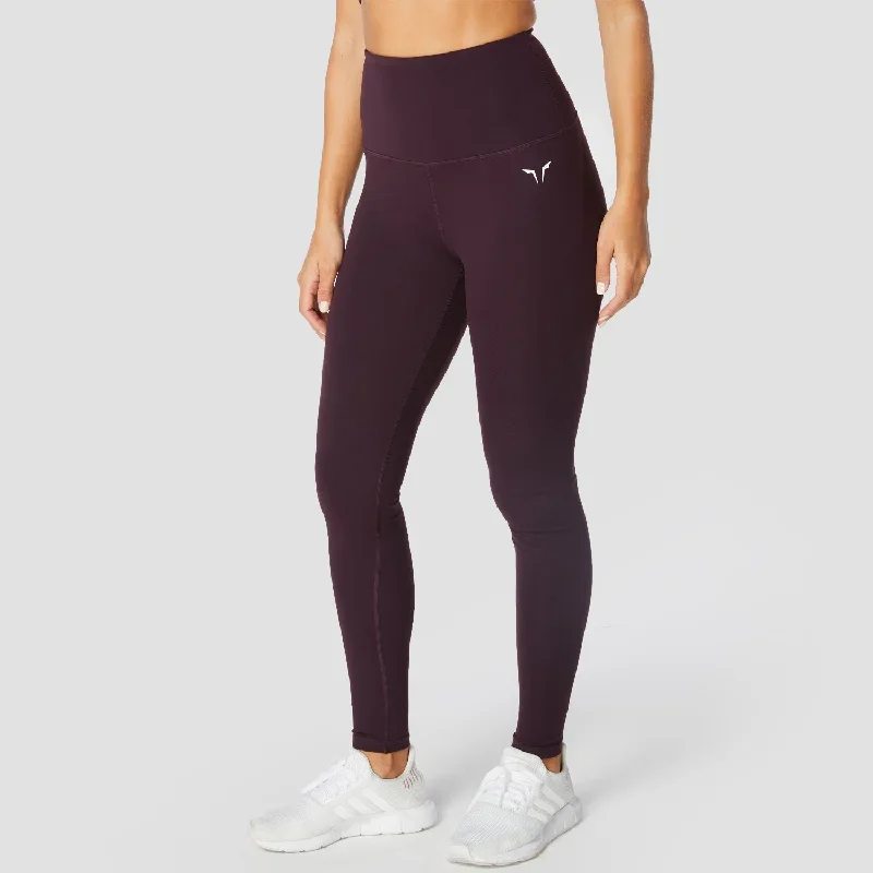 Hera High-Waisted Leggings - Burgundy