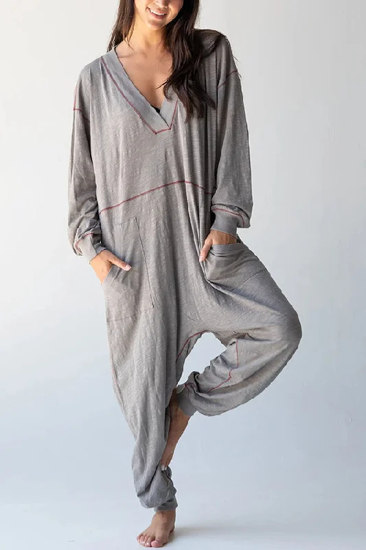 home-or-traveling-cotton-blend-long-sleeve-pocketed-loose-jumpsuit