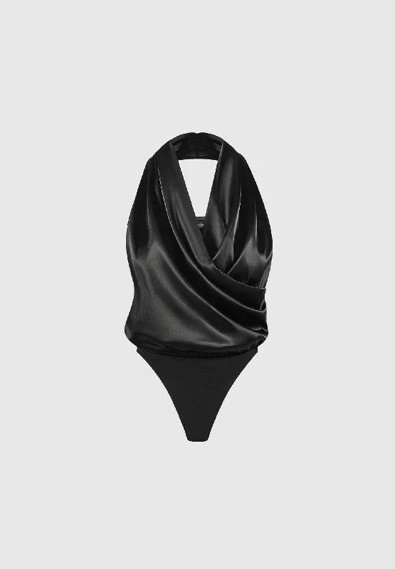 hooded-cowl-neck-satin-wrap-bodysuit-black