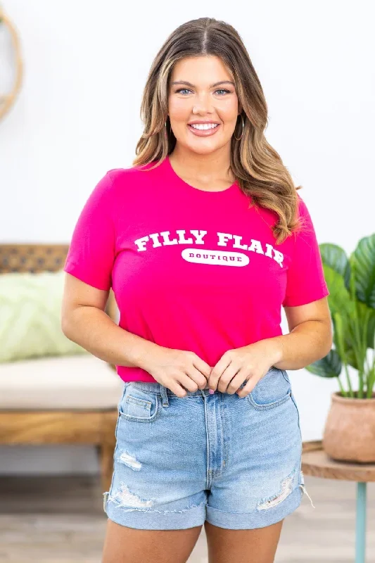 Hot Pink Filly Flair Graphic Tee