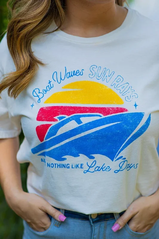 ivory-boat-waves-sun-rays-graphic-tee