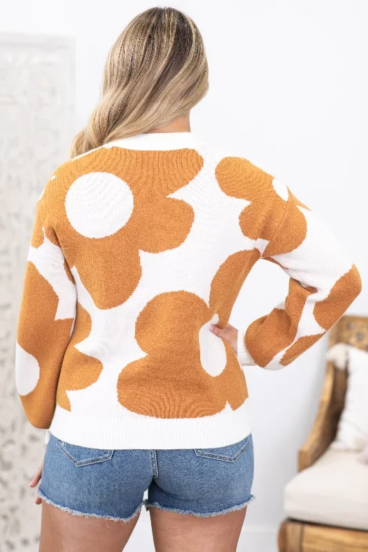 ivory-with-cinnamon-floral-print-sweater