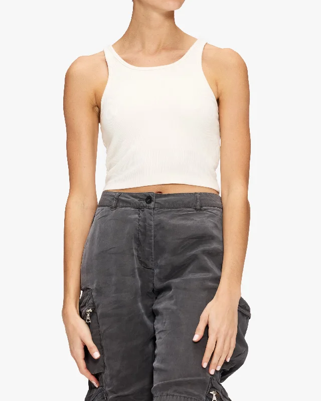 John Elliott Gemini Rib Cropped Tank