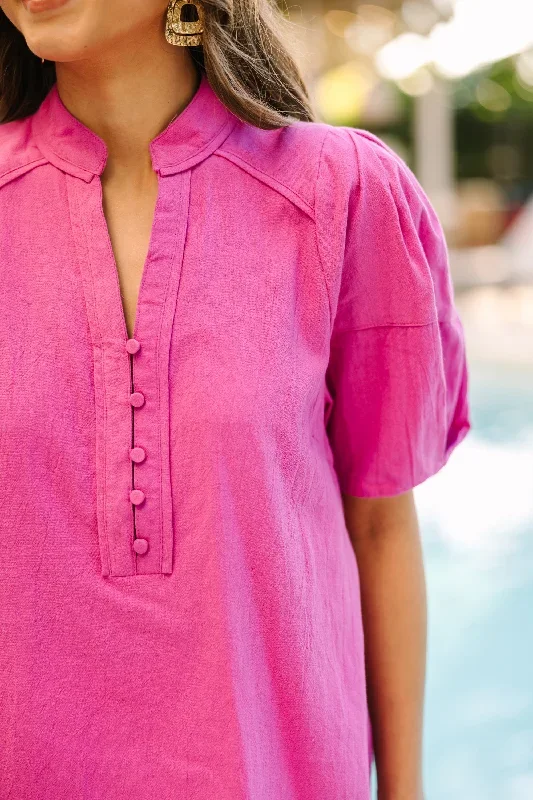 just-to-be-clear-magenta-pink-blouse