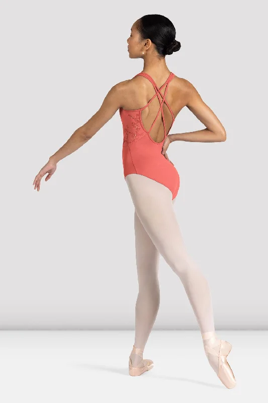 ladies-fleur-floral-tank-leotard-peach