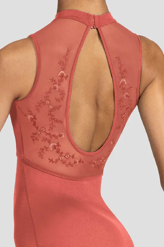 ladies-kali-floral-open-back-leotard-peach