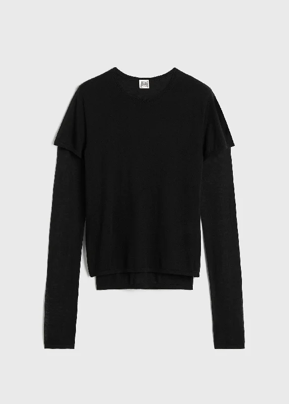 layered-knit-tee-black