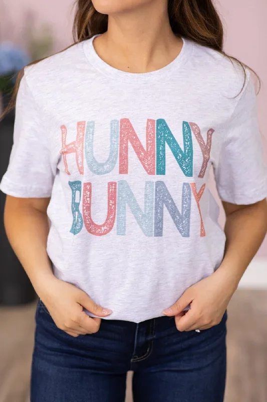 light-grey-multicolor-hunny-bunny-graphic-tee