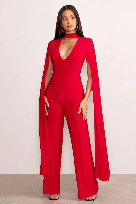 louisa-red-plunge-neck-jumpsuit-with-floor-length-cape-sleeves-cl129267004