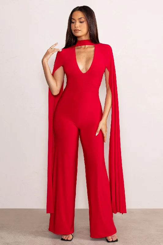 louisa-red-plunge-neck-jumpsuit-with-floor-length-cape-sleeves-cl129267004