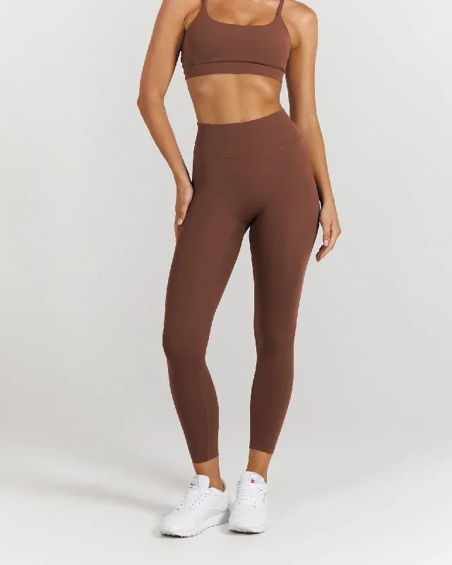 LUXE LEGGINGS 24" - COCOA