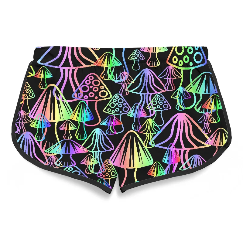 magic-mushrooms-womens-retro-shorts